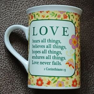 Bay Island Floral Love Mug With Verse